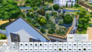 Glass walls, roof plants, collections menu...
